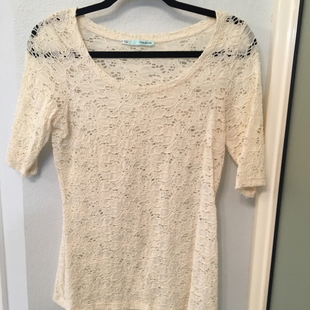 Cream blouse
